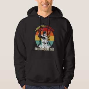 I Created A Monster She Calls Me Dad Baseball Daug Hoodie
