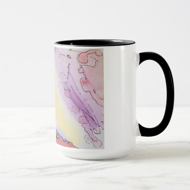 I created the colorful design on this mug. mug (Right)