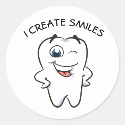 I creates SMILES to you Classic Round Sticker