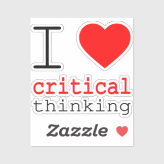 I ❤️ critical thinking vinyl stickers