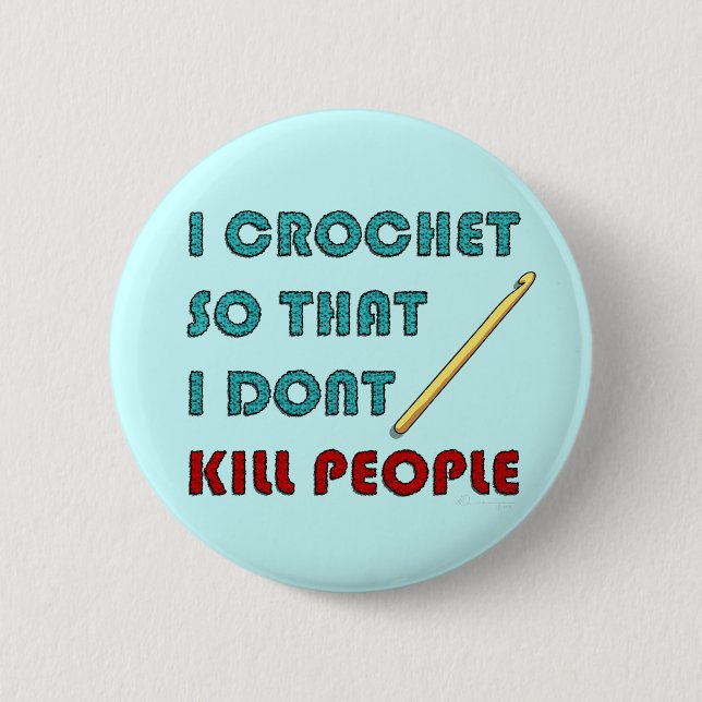 I Crochet, Button (Front)