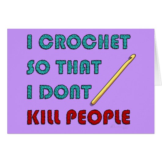 I Crochet, Cards (Front Horizontal)