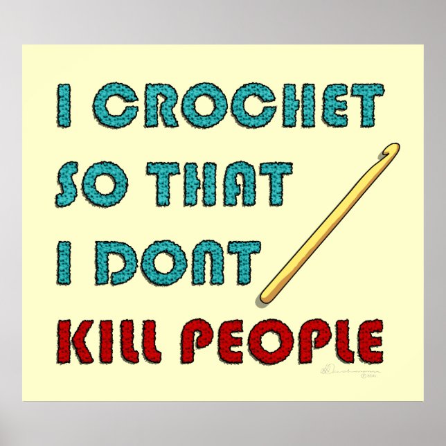 I Crochet, print (Front)