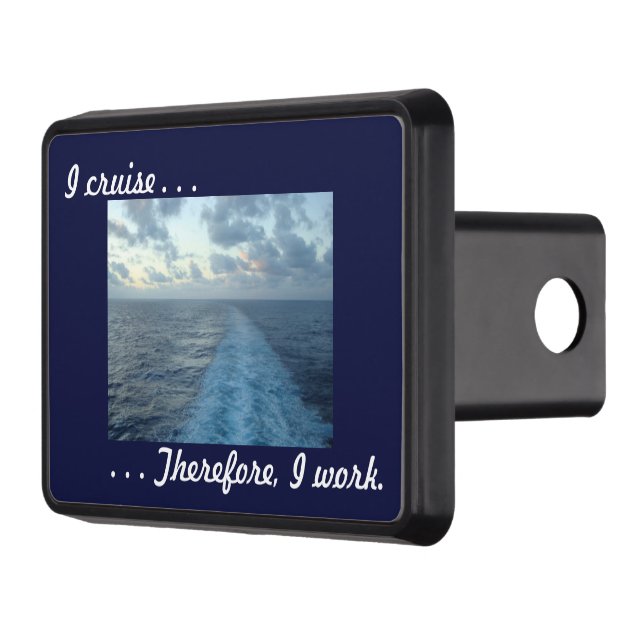 I cruise Therefore Blue Hitch Cover (Left)