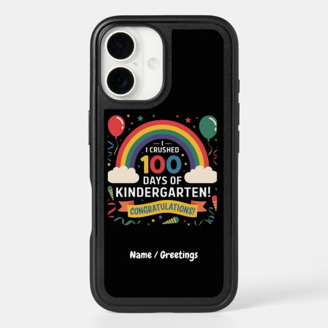 I Crushed 100 Days of Kindergarten Customize Otterbox iPhone Case (Back)
