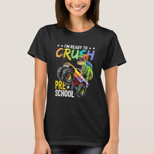 I Crushed 100 Days Of School  Happy 100th Day Stud T_Shirt