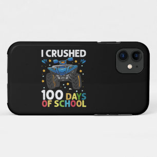 I Crushed 100 Days of School Monster Truck Boys iPhone 11 Case