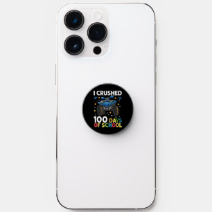 I Crushed 100 Days of School Monster Truck Boys PopSocket