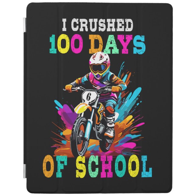 I crushed 100 days of school Motocross iPad Smart Cover (Front)