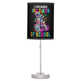 I crushed 100 days of school Motocross Table Lamp
