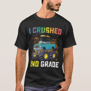 I Crushed 2nd Grade Monster Truck Graduation T-Shirt