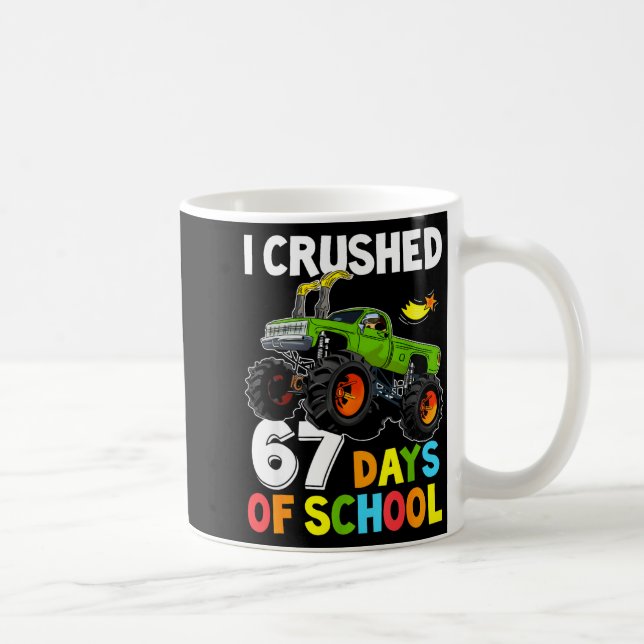 I Crushed 67 Days Of School Funny Six Seven Meme B Coffee Mug (Right)
