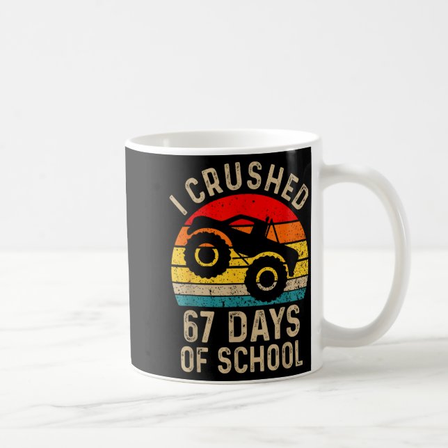 I Crushed 67 Days Of School Funny Six Seven Meme B Coffee Mug (Right)