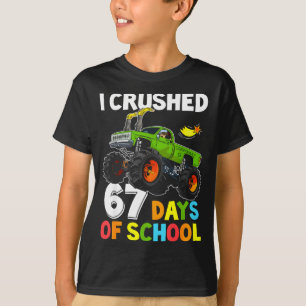 I Crushed 67 Days Of School Funny Six Seven Meme B T-Shirt
