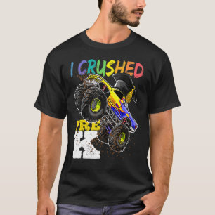 I Crushed Pre K Monster Truck Graduation Cap Boy T-Shirt