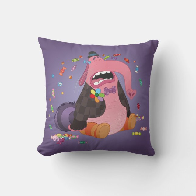 I Cry Candy Throw Pillow (Front)