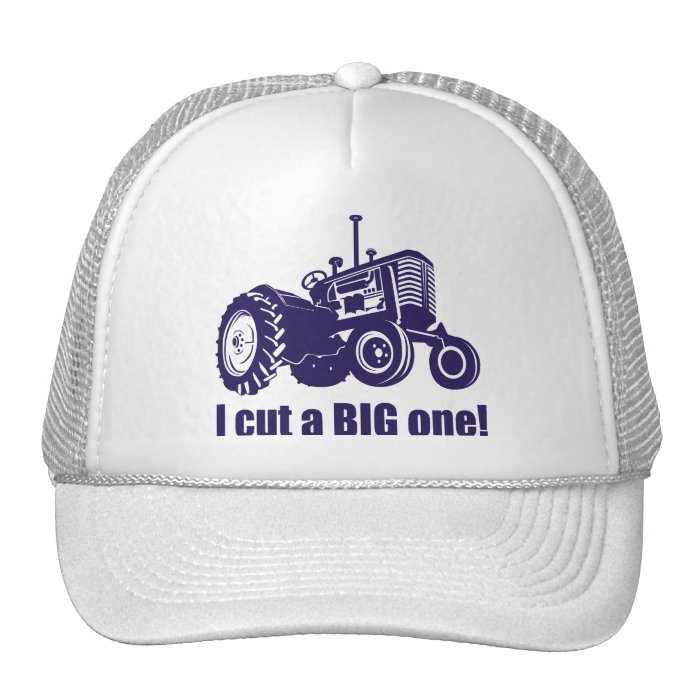 I Cut A Big One Landscaper Trucker Hat