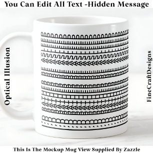 I’d Rather Be Asleep Hidden Message 086 Funny  Coffee Mug