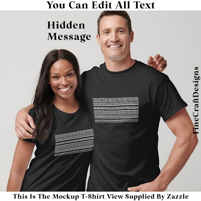 I’d Rather Be Asleep Hidden Message 086W Funny  T-Shirt (Creator Uploaded)