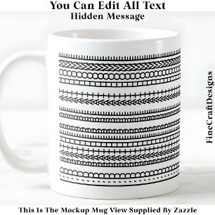 I’d Rather Be At Home Hidden Message 084 Funny Coffee Mug