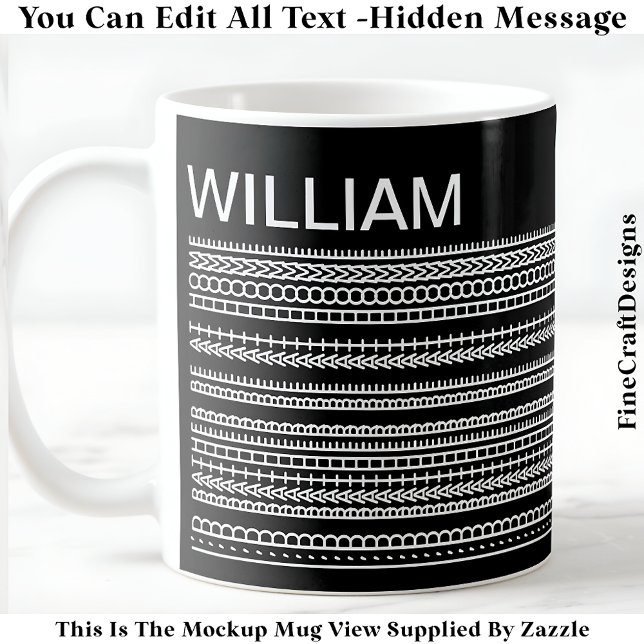 I’d Rather Be At Home & Name Hidden Message 085 Coffee Mug (Creator Uploaded)