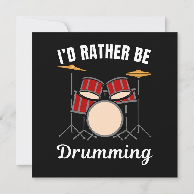 I d rather be at my job, drummer saying (Front)
