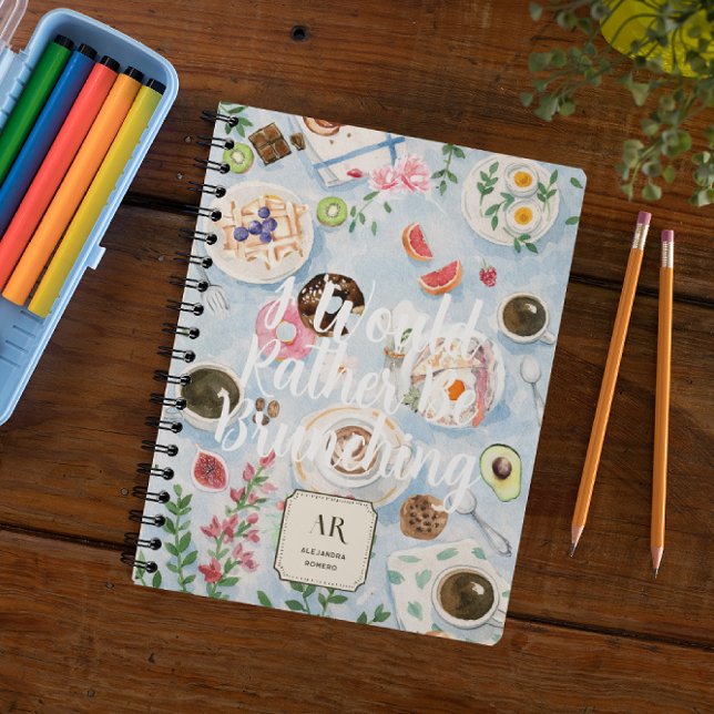 I’d Rather Be Brunching | Custom Monogram Notebook (Creator Uploaded)