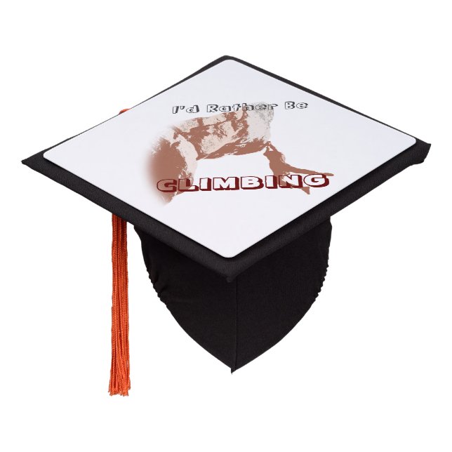 I’d Rather Be Climbing Graduation Cap Topper (Angled)