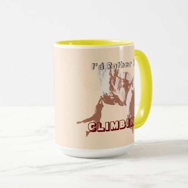 I’d Rather Be Climbing Mug (Front Right)