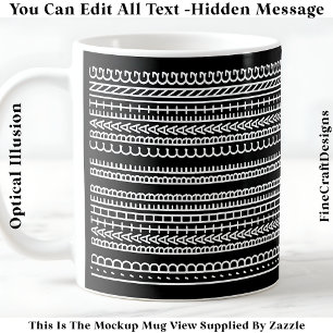 I’d Rather Be Crafting Hidden Message 087W Quote Coffee Mug