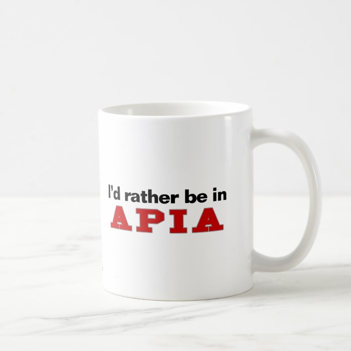I'd Rather Be In Apia Mug