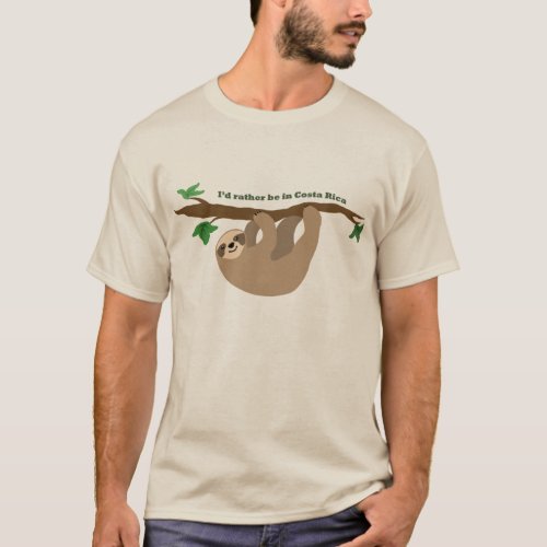 Iâd rather be in Costa Rica T_Shirt