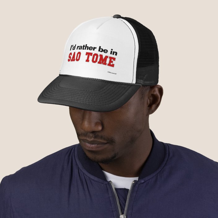 I'd Rather Be In Sao Tome Mesh Hat
