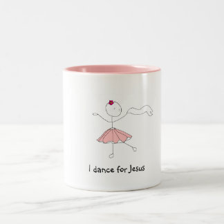 I dance for Jesus Two-Tone Coffee Mug