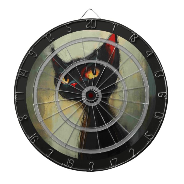 I Dare Ya, Throw that Dart Black Cat Regulation Board (Front)