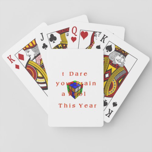 I dare you Train a fool t his year Hakuna Matata 2 Playing Cards