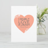 I Dearly Love A Laugh - Jane Austen Quote (Standing Front)