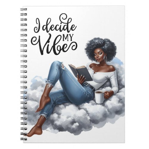 I Decide My Vibe Lady Boss Notebook