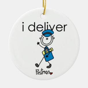 I Deliver Mail Carrier Ceramic Ornament