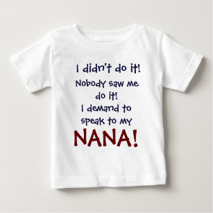 CUTE Baby Regalo per Nonna Nanny Nana Babygrow BABY GROW Tutte le Taglie Neonato 1 ^ 