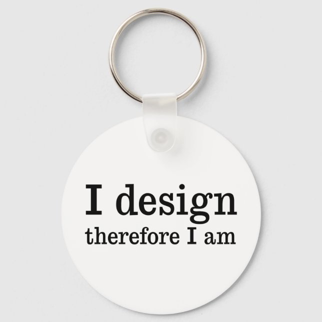 I Design Keychain (Front)