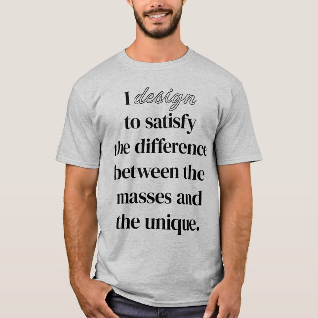 I Design Men's Basic T-Shirt (Front)
