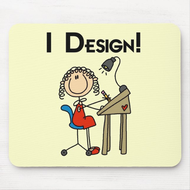 I Design Tshirts and Gifts Mouse Pad (Front)