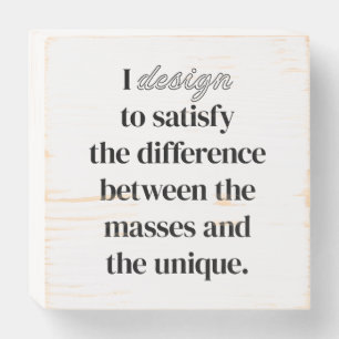 I Design Wood Box Sign