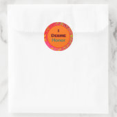 I Desire Honor Classic Round Sticker (Bag)