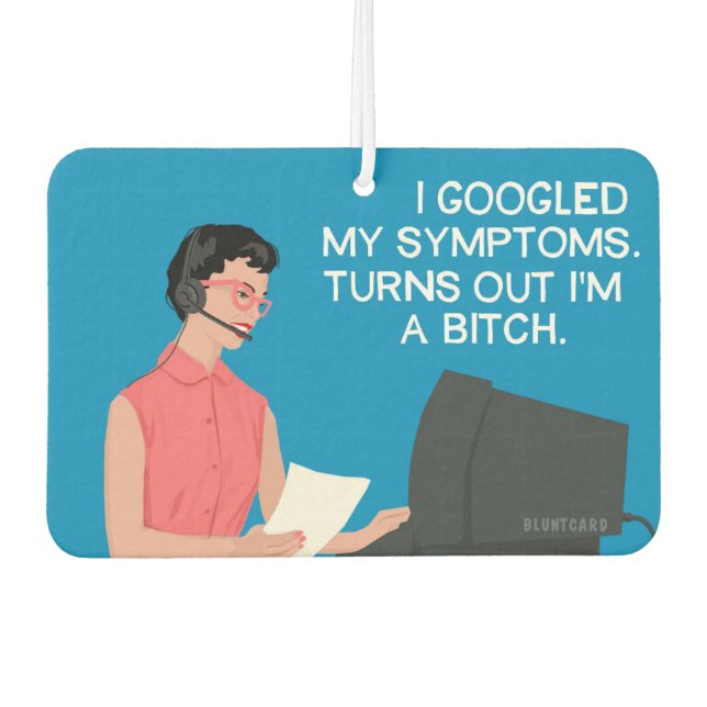 I did a self search! - Funny  Air Freshener (Front)