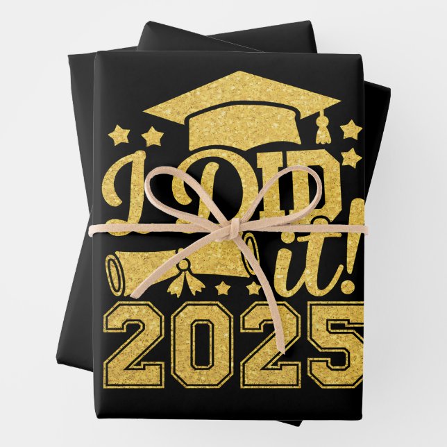 I Did It 2025 Graduate Graduation Class Of 2025 Wrapping Paper Sheets (In situ)