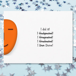 I did it Funny Misspelling Graduate Graduation Day Announcement Postcard