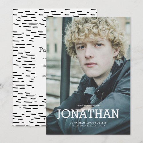 I did it! Photo Graduation Announcement