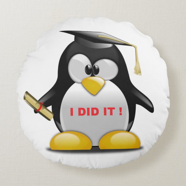 I DID IT ROUND PILLOW (Front)